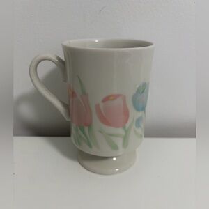 Vintage Twilight Tulip Cup with Handle 1980s